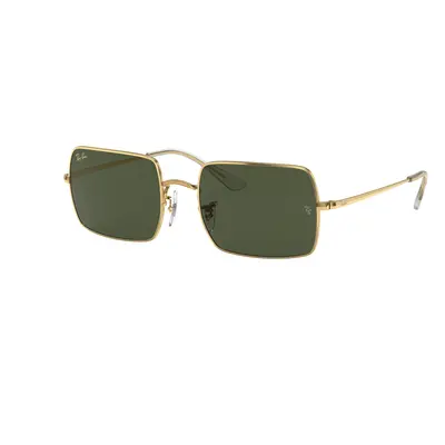 Ray-Ban Unisex Sunglass RB1969 Rectangle 1969 - Frame color: Gold, Lens color: G-15 Green