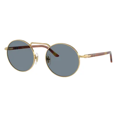 Persol Unisex Sunglass PO1019S - Frame color: Gold, Lens color: Light Blue