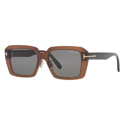 Tom Ford Man Sunglass FT1164-K - Frame color: Brown Shiny, Lens color: Grey