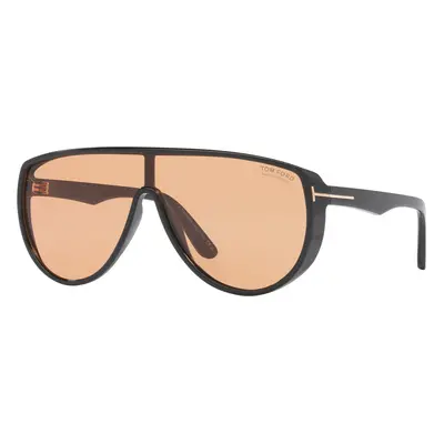 Tom Ford Man Sunglass Achilles - Frame color: Black Shiny, Lens color: Brown