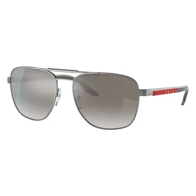 Prada Linea Rossa Man Sunglass PS 53XS - Frame color: Matte Gunmetal, Lens color: Gradient Grey