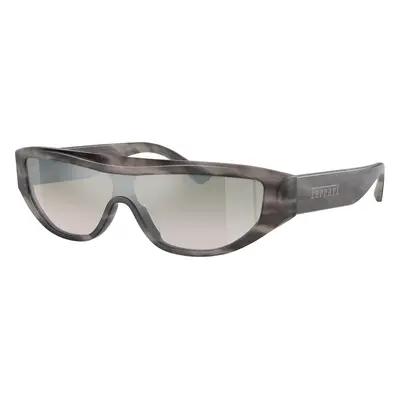 Ferrari Unisex Sunglass FH2004U - Frame color: Striped Grey, Lens color: Gradient Green Mirror