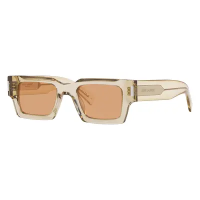 Saint Laurent Unisex Sunglass SL 572 - Frame color: Yellow, Lens color: Brown