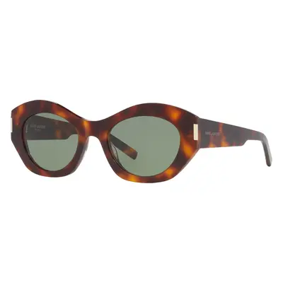 Saint Laurent Woman Sunglass SL 639 - Frame color: Tortoise, Lens color: Green