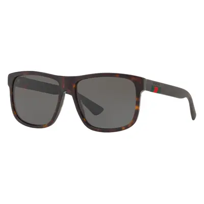 Gucci Man Sunglass GG0010S - Frame color: Matte Black, Lens color: Grey