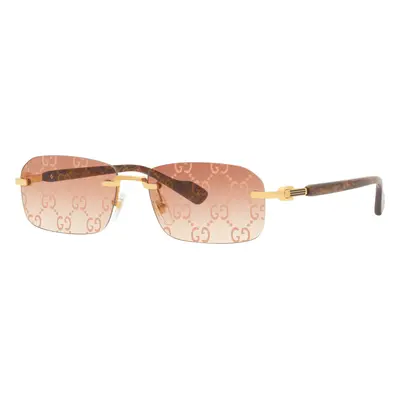 Gucci Man Sunglass GG1221S - Frame color: Gold, Lens color: Red