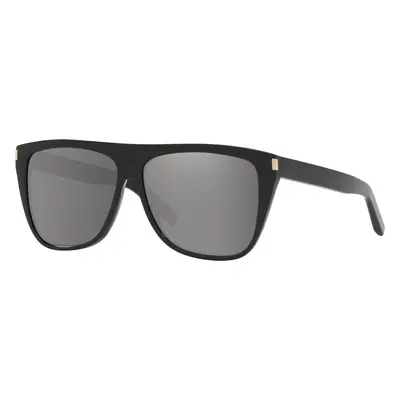 Saint Laurent Unisex Sunglass SL 1 K - Frame color: Black, Lens color: Grey