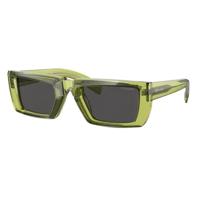 Prada Man Sunglass PR 24YS Runway - Frame color: Crystal Fern, Lens color: Dark Grey