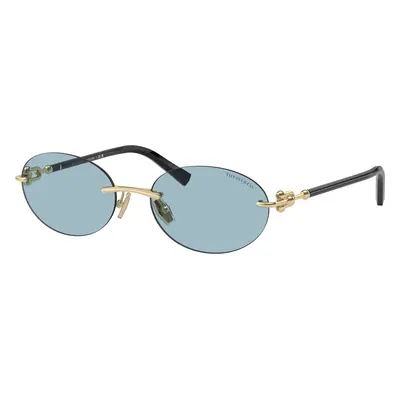 Tiffany & Co. Woman Sunglass TF3104D - Frame color: Pale Gold, Lens color: Blue