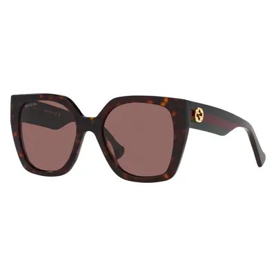 Gucci Woman Sunglass GG1300S - Frame color: Tortoise, Lens color: Brown