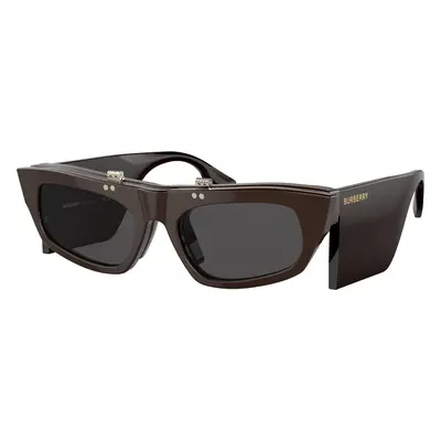 Burberry Woman Sunglass BE4383 - Frame color: Brown, Lens color: Dark Grey