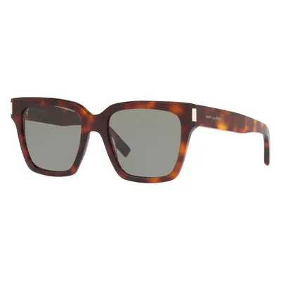 Saint Laurent Unisex Sunglass SL 507 - Frame color: Brown, Lens color: Green