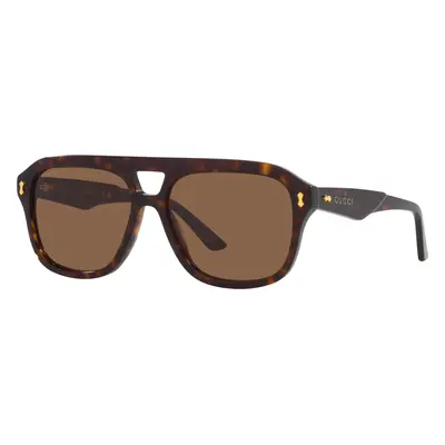 Gucci Man Sunglass GG1263S - Frame color: Tortoise, Lens color: Brown