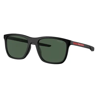 Prada Linea Rossa Man Sunglass PS 10WS - Frame color: Matte Black, Lens color: Dark Green