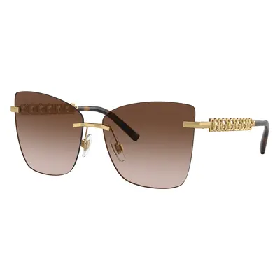 Dolce&Gabbana Woman Sunglass DG2289 - Frame color: Gold/Brown, Lens color: Brown Gradient