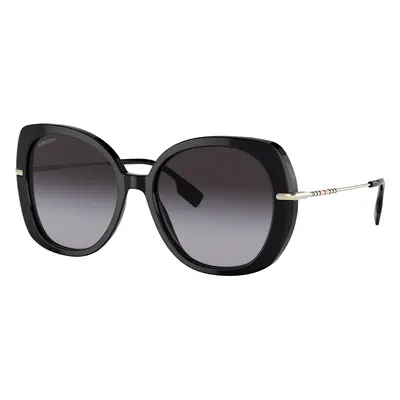 Burberry Woman Sunglass BE4374 Eugenie - Frame color: Black, Lens color: Grey Gradient