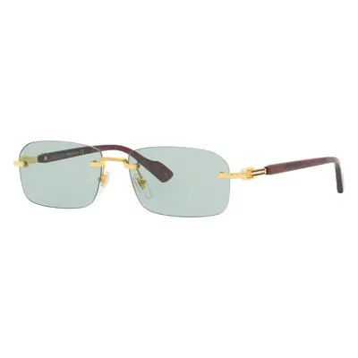 Gucci Man Sunglass GG1221S - Frame color: Gold, Lens color: Green