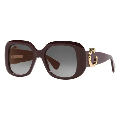 Cartier Woman Sunglass CT0471S - Frame color: Burgundy, Lens color: Grey