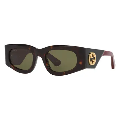 Gucci Woman Sunglass GG1664S - Frame color: Tortoise, Lens color: Green