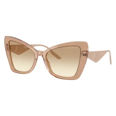 Dolce&Gabbana Woman Sunglass DG4489 - Frame color: Transparent Camel, Lens color: Clear Gradien