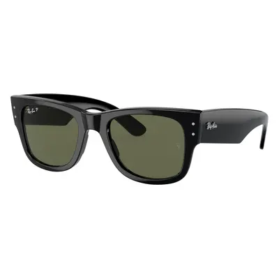 Ray-Ban Unisex Sunglass RB0840SF Mega Wayfarer - Frame color: Black, Lens color: Green