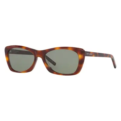 Saint Laurent Woman Sunglass SL 613 - Frame color: Tortoise, Lens color: Green