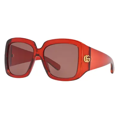 Gucci Woman Sunglass GG1402S - Frame color: Burgundy, Lens color: Brown