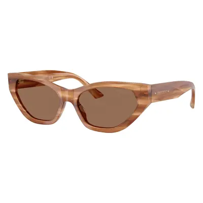 Jimmy Choo Woman Sunglass JC5022B - Frame color: Striped Havana Glitter Brown, Lens color: Dark