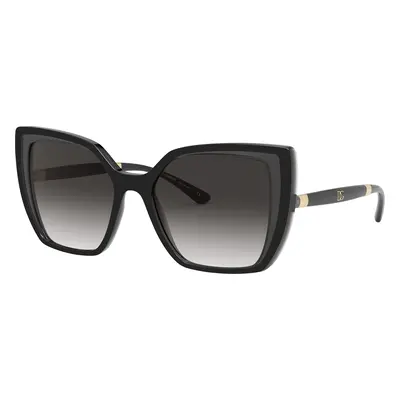 Dolce&Gabbana Woman Sunglass DG6138 - Frame color: Black On Transparent Grey, Lens color: Light