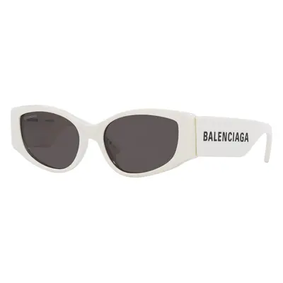 Balenciaga Woman Sunglass BB0258S - Frame color: White, Lens color: Grey