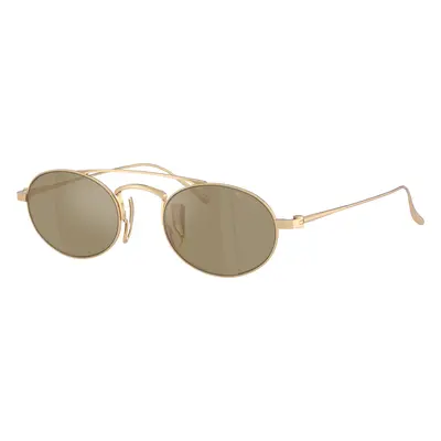 Giorgio Armani Man Sunglass AR6161T - Frame color: Pale Gold Plated, Lens color: Clear Mirror R