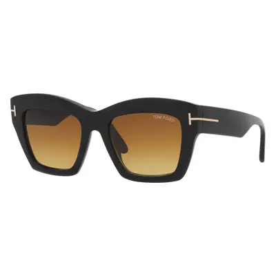 Tom Ford Woman Sunglass FT1191 - Frame color: Black Shiny, Lens color: Brown Gradient