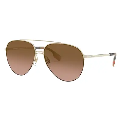 Burberry Woman Sunglass BE3113 Ferry - Frame color: Light Gold, Lens color: Brown Gradient