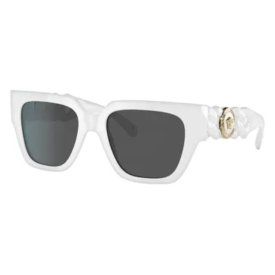 Versace Woman Sunglass VE4409 - Frame color: White, Lens color: Dark Grey