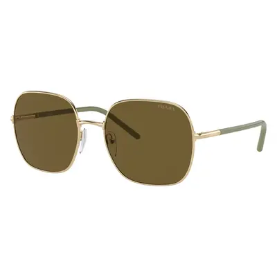 Prada Woman Sunglass PR 67XS - Frame color: Pale Gold, Lens color: Dark Brown