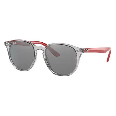 Ray-Ban Unisex Sunglass RB9070S Kids - Frame color: Transparent Grey, Lens color: Grey Mirror S