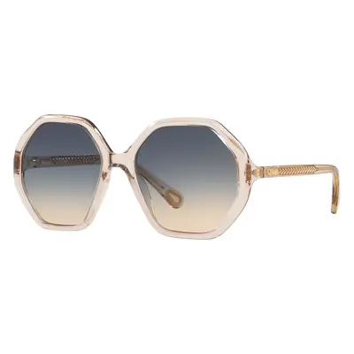 Chloé Unisex Sunglass CC0004S - Frame color: Pink, Lens color: Green Gradient