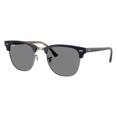 Ray-Ban Unisex Sunglass RB3016 Clubmaster Classic - Frame color: Gunmetal Blue, Lens color: Dar