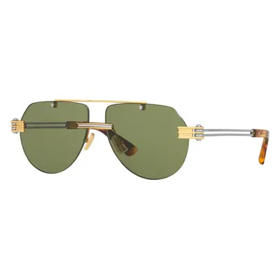 Bottega Veneta Unisex Sunglass BV1342S - Frame color: Gold, Lens color: Green