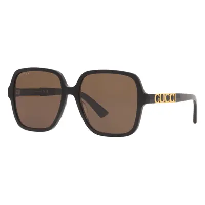 Gucci Unisex Sunglass GG1189S - Frame color: Black, Lens color: Brown