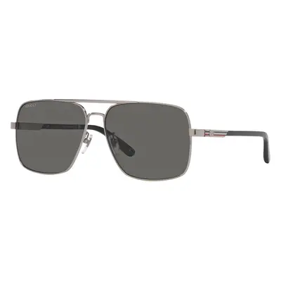 Gucci Man Sunglass GG1289S - Frame color: Silver, Lens color: Grey