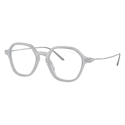 Prada Woman Sunglass PR 11YS - Frame color: Opal White, Lens color: Clear Blue Light Filter