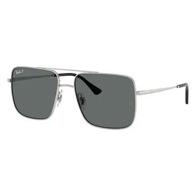 Ray-Ban Unisex Sunglass RB3758 Ari Bio-Based - Frame color: Silver, Lens color: Dark Grey Polar