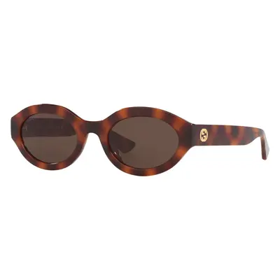 Gucci Woman Sunglass GG1579S - Frame color: Tortoise, Lens color: Brown