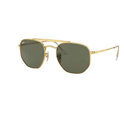 Ray-Ban Unisex Sunglass RB3648 Marshal - Frame color: Arista Gold, Lens color: G-15 Green