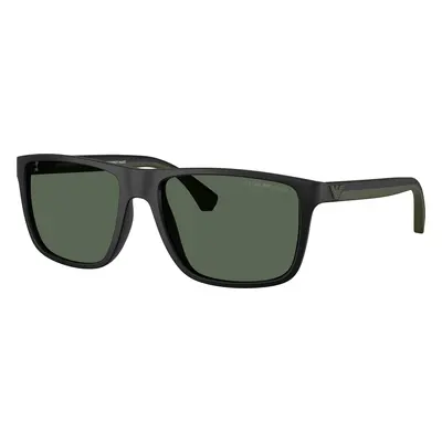 Emporio Armani Man Sunglass EA4033 - Frame color: Matte Black, Lens color: Dark Green