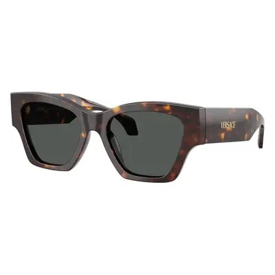 Versace Woman Sunglass VE4492U - Frame color: Dark Havana, Lens color: Dark Grey