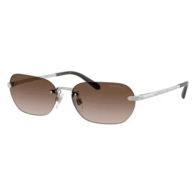 Ralph Lauren Woman Sunglass RL7089 - Frame color: Shiny Silver, Lens color: Gradient Brown