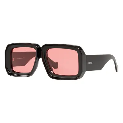 Loewe Unisex Sunglass LW40064U - Frame color: Black Shiny, Lens color: Purple