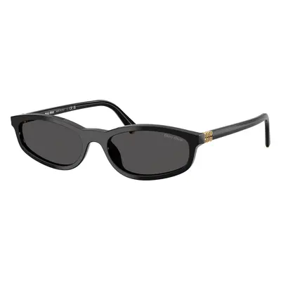 Miu Miu Woman Sunglass MU A06S - Frame color: Black, Lens color: Dark Grey